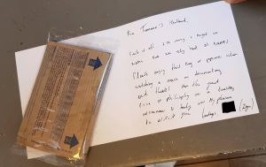 a close up of a piece of paper