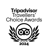 Tripadvisor Travellers' Choice Awards 2024 logo with owl and laurel.