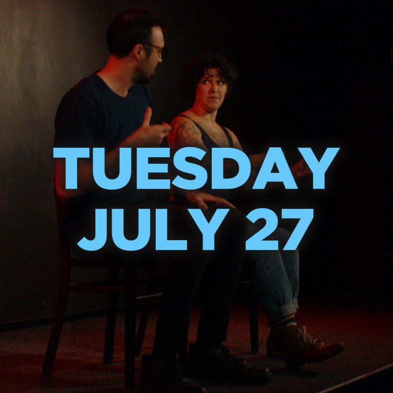 NEW_Dateheaders_july27blue a man holding a sign