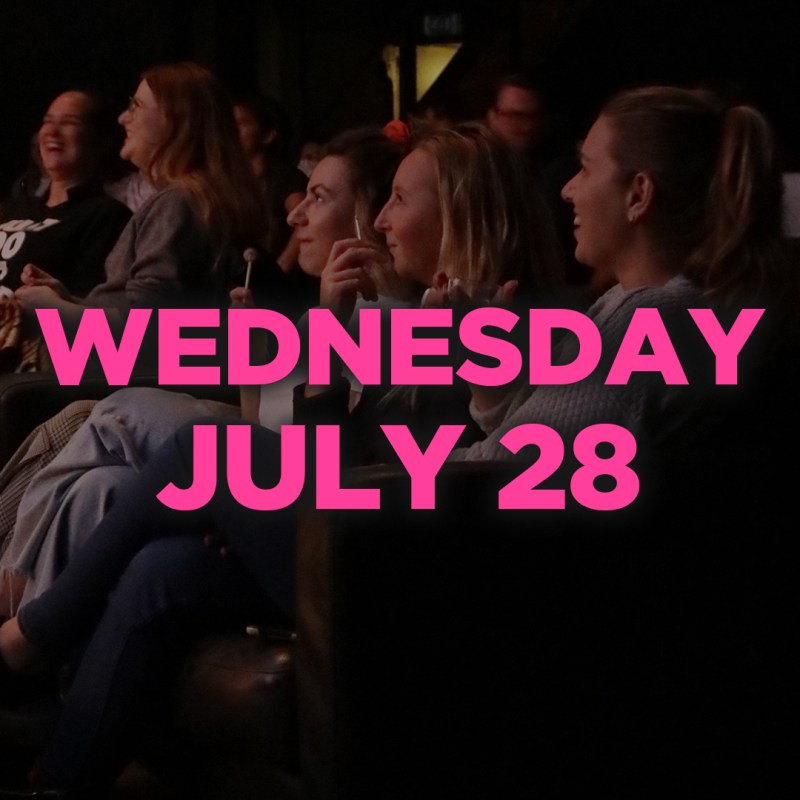 NEW_Dateheaders_july28Pink2 a group of people in a dark room