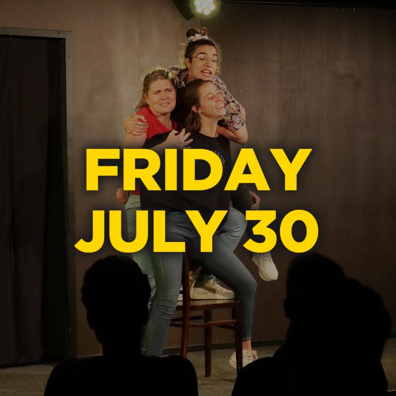 NEW_Dateheaders_july30yellow a person standing in front of a sign