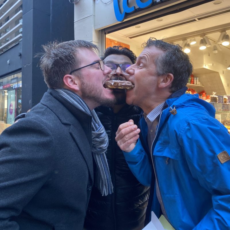 a man talking on a cell phone