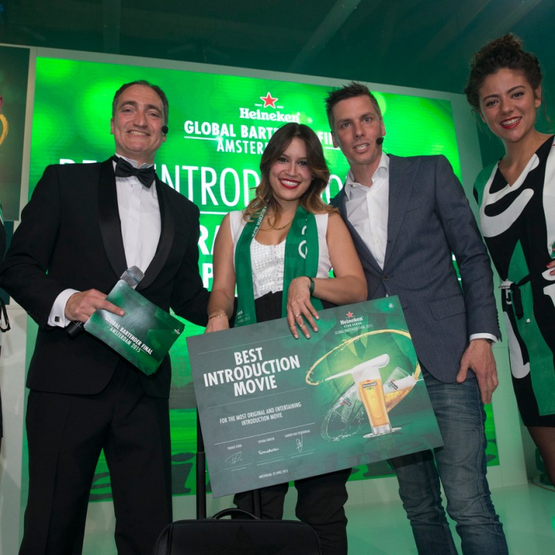 Pep Rosenfeld, Monica R. Martinez posing for the camera