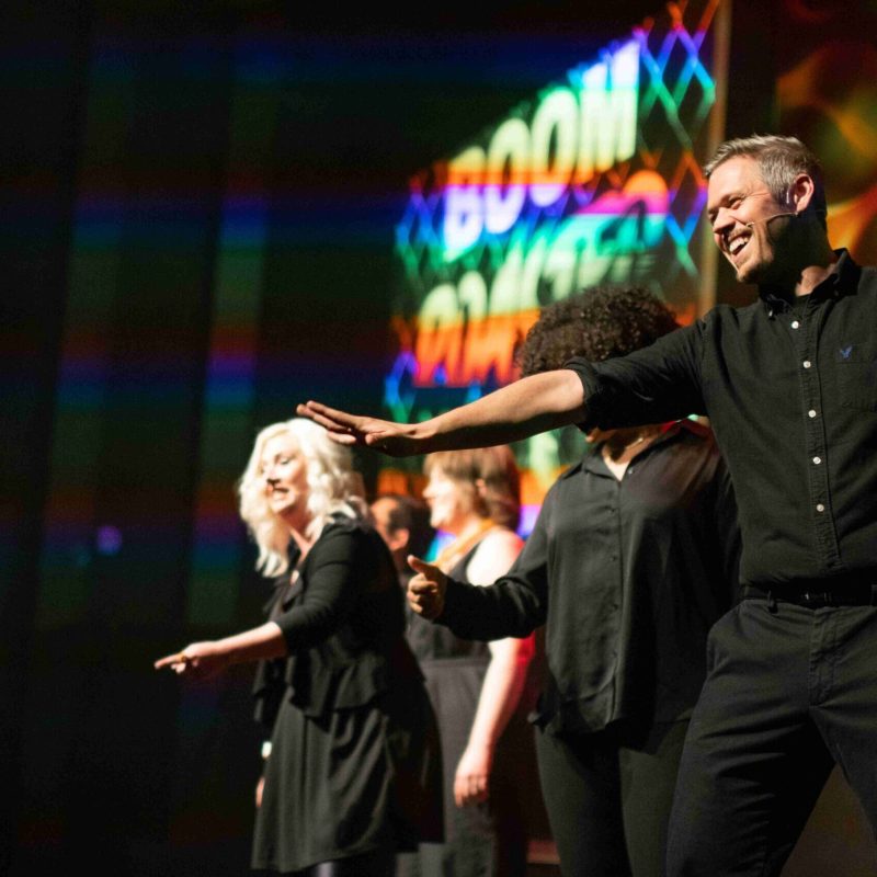 Matt Castellvi performing in Amsterdam Roasted