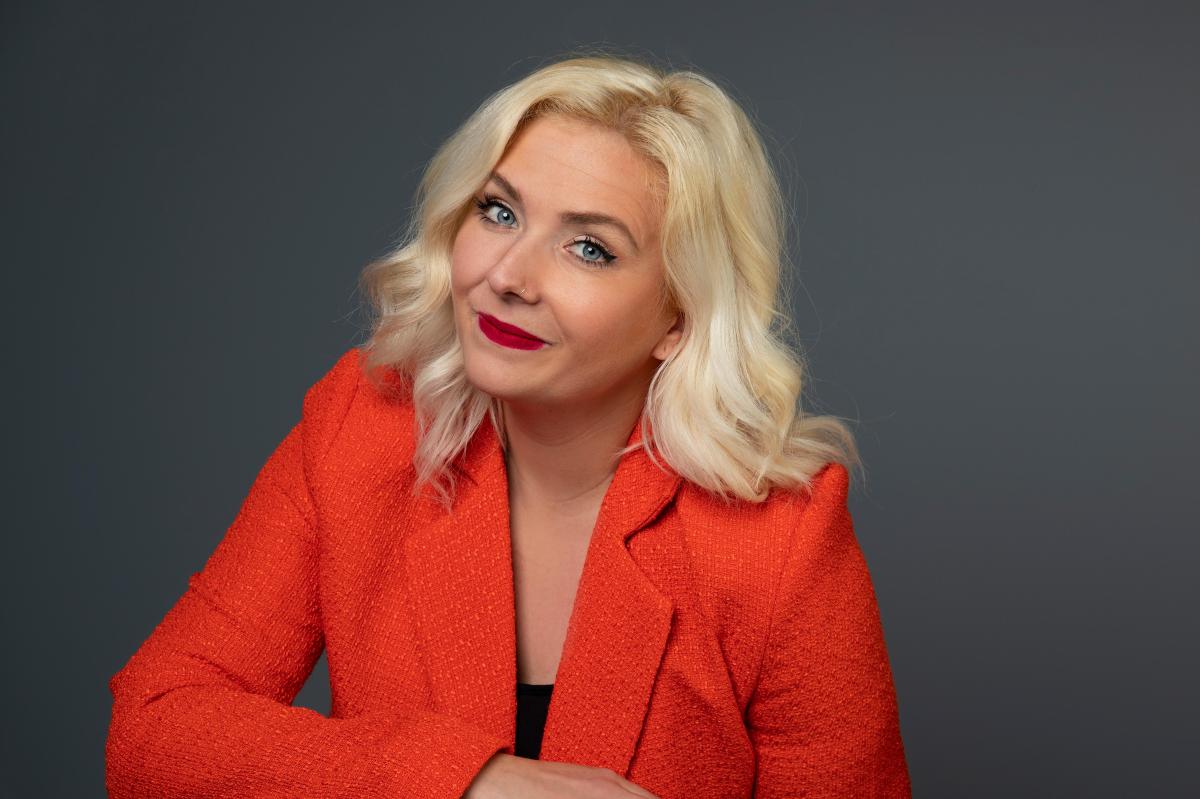 Stacey Smith posing for the camera