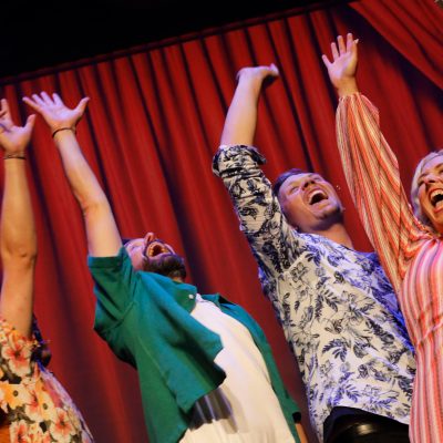 a person wearing a costume