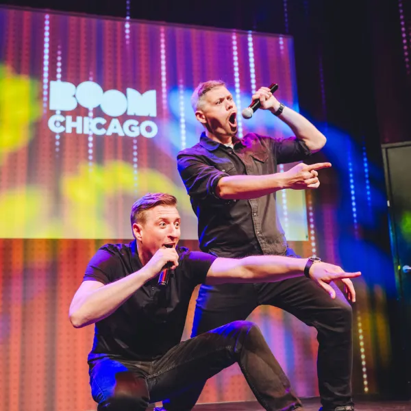 B.J. Hendricks standing on a stage