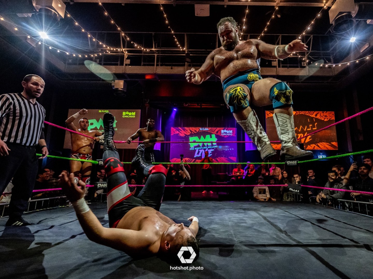 a man doing a trick on a stage