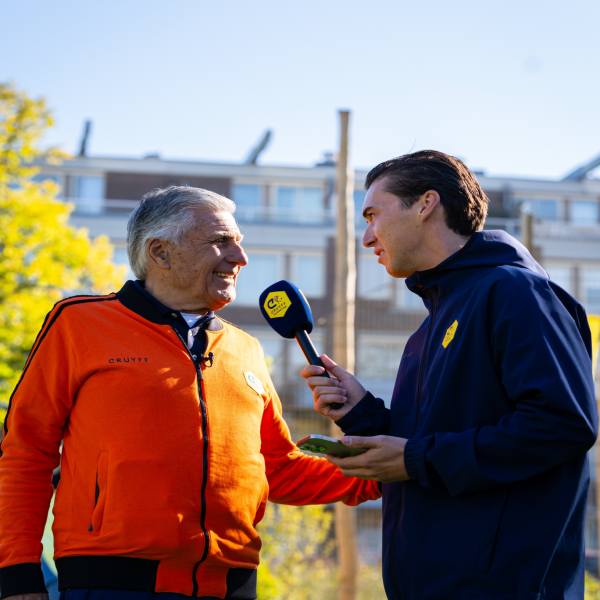 a man standing in a field
