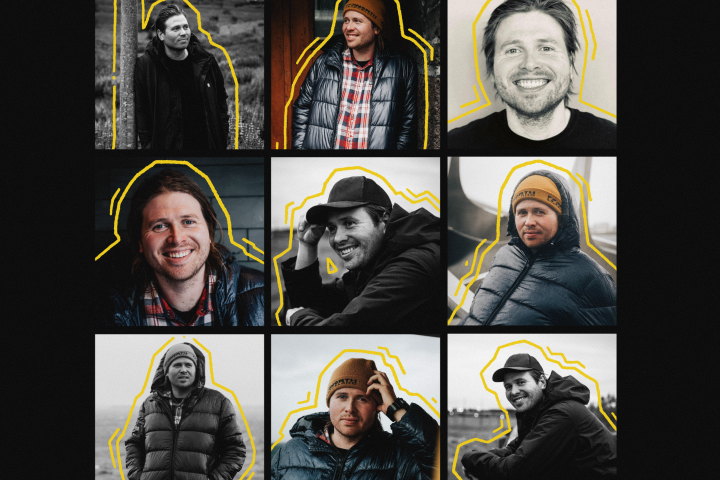 Greipur Hjaltason tour poster with various photos, Amsterdam date and venue details.